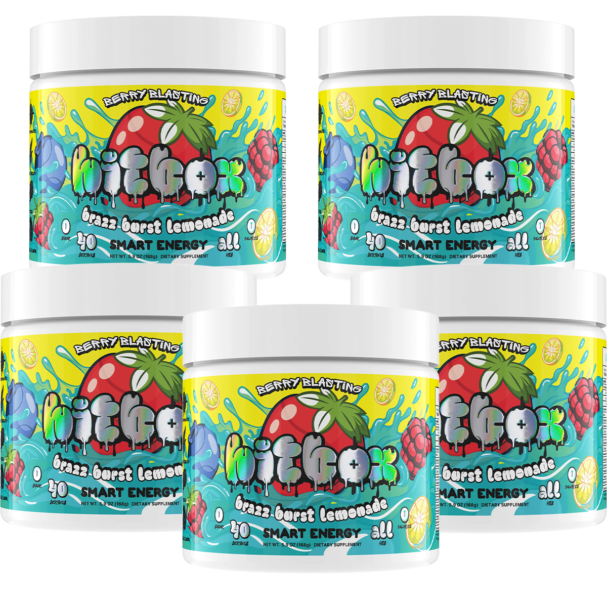 5 Tubs - BRAZZ BURST LEMONADE